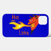 Fiery Devil's Head_Hot Licks Case-Mate iPhone Case (Achterkant (horizontaal))