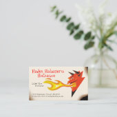 Fiery Devil's Head_Hot Sauce_Spicy Foods Visitekaartje (Staand voorkant)