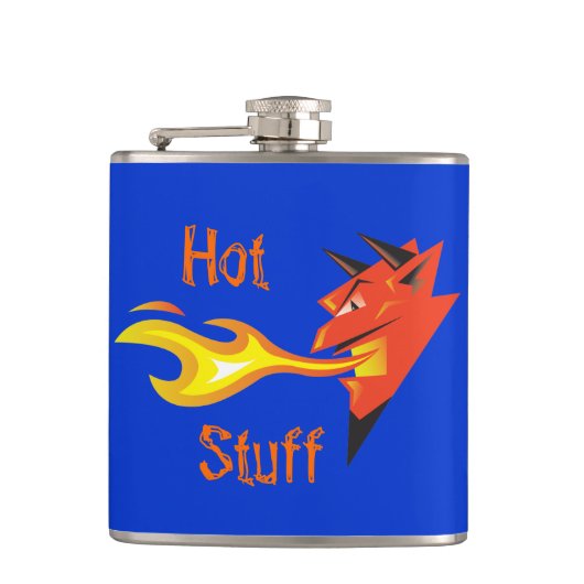 Fiery Devil's Head_Hot Stuff Heupfles (Voorkant)