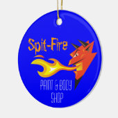 Fiery Devil's Head_Paint & Body Shop Keramisch Ornament (Links)