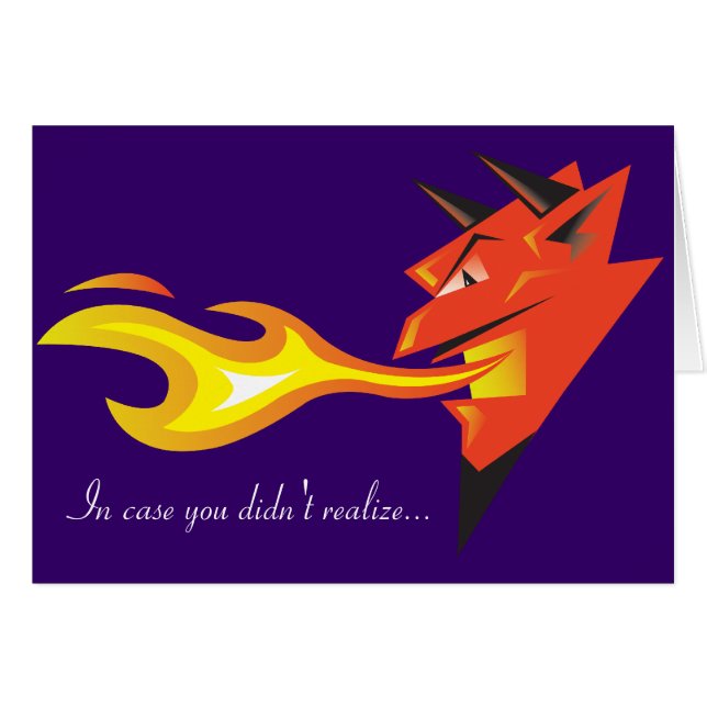 Fiery Devil's hoofd "In hoesje wist je niet dat... (Voorkant Horizontaal)