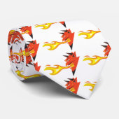Fiery Devil's hoofd Stropdas (Opgerold)