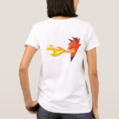 Fiery Devil's hoofd T-shirt (Achterkant)