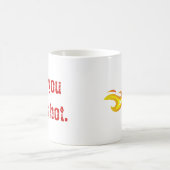 Fiery Devil's hoofd zei dat het heet was. Magische Mok (Center)