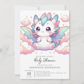 Fiery Dragon-Baby shower Kaart (Voorkant)