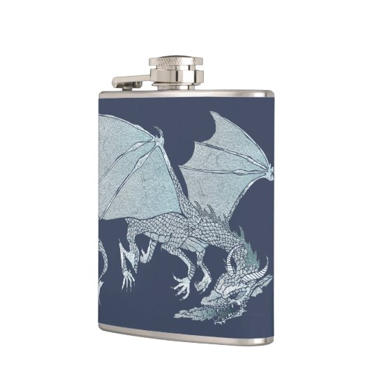 Fiery Dragon Heupfles (Links)