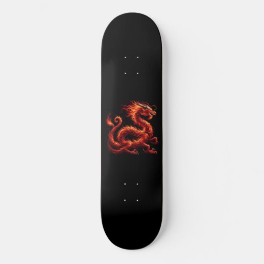 Fiery Dragon Persoonlijk Skateboard (Voorkant)