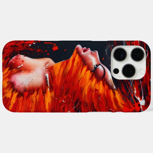 Fiery Elegance Case-Mate iPhone Case (Achterkant (horizontaal))