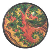 Fiery Elegance - Een studie naar complexiteit Hockey Puck (Voorkant)