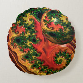 Fiery Elegance - Een studie naar complexiteit Kuss Rond Kussen