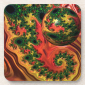 Fiery Elegance - Een studie naar complexiteit Onde Bier Onderzetter (Voorkant)