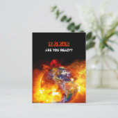 Fiery End of the World Apocalypse Briefkaart (Staand voorkant)