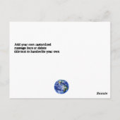 Fiery End of the World Apocalypse Briefkaart (Achterkant)