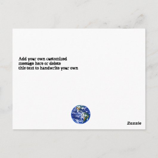 Fiery End of the World Apocalypse Briefkaart (Achterkant)