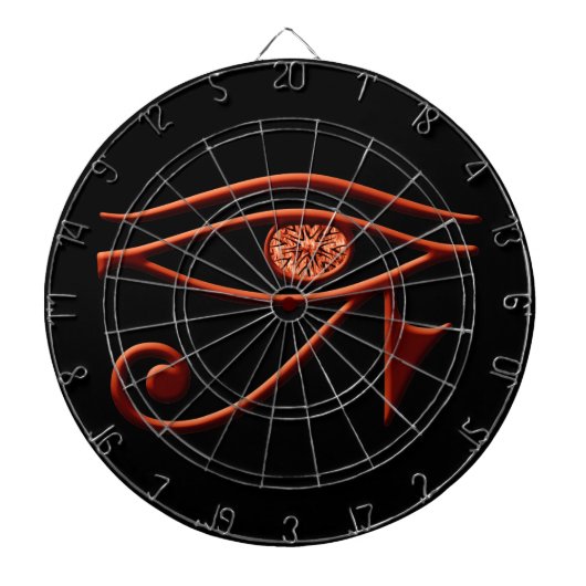 Fiery Eye of Horus Dart Board Dartbord (Voorkant)