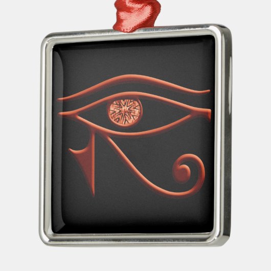 Fiery Eye of Horus Square Ornament (Links)