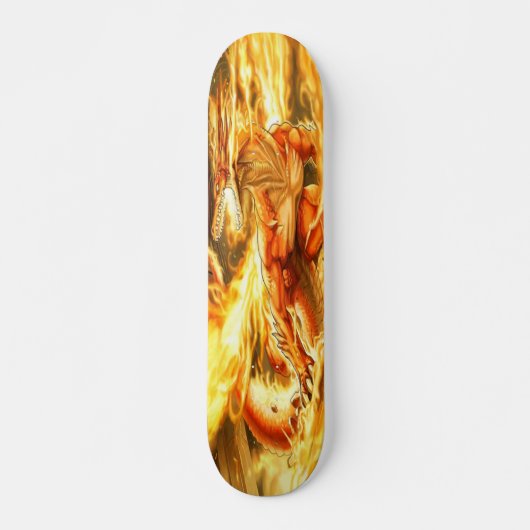 Fiery Fantasy Dragon Persoonlijk Skateboard (Voorkant)