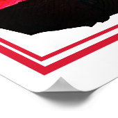 Fiery Fantasy Sunset met Crystal Towers Art Poster (Hoek)