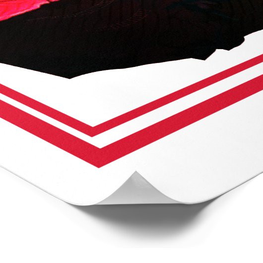 Fiery Fantasy Sunset met Crystal Towers Art Poster (Hoek)