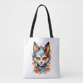 Fiery Feline Impressie Tote Bag (Voorkant)