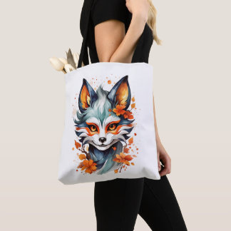 Fiery Feline Impressie Tote Bag