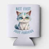 Fiery Feline Spirit – Sassy Angry Cat Design Blikjeskoeler (Achterkant)