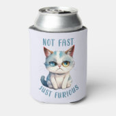 Fiery Feline Spirit – Sassy Angry Cat Design Blikjeskoeler (Blikje Achterkant)