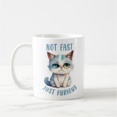 Fiery Feline Spirit – Sassy Angry Cat Design Koffiemok (Links)