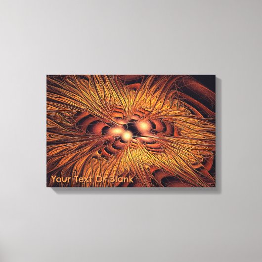 Fiery Filaments Canvas Afdruk (Voorkant)