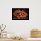 Fiery Filaments Poster (Keuken)
