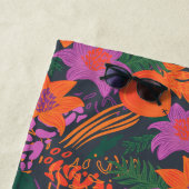 Fiery Floral Strandlaken (In situ)