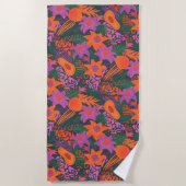 Fiery Floral Strandlaken (Voorkant)