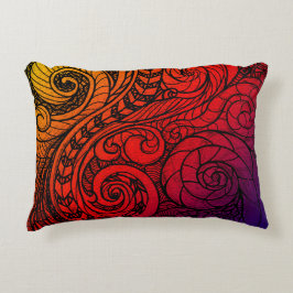 Fiery Flow Accent Pillow Accent Kussen
