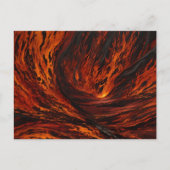Fiery Flow vulkanisch Abstract Briefkaart (Voorkant)