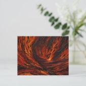 Fiery Flow vulkanisch Abstract Briefkaart (Staand voorkant)
