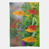 Fiery Flower Kitchen Towel Theedoek (Verticaal)
