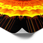 Fiery Flower Mandala Poster (Hoek)