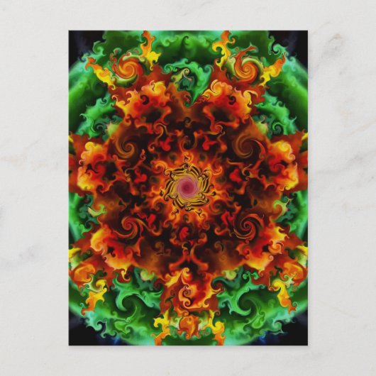 Fiery Garden Briefkaart (Voorkant)