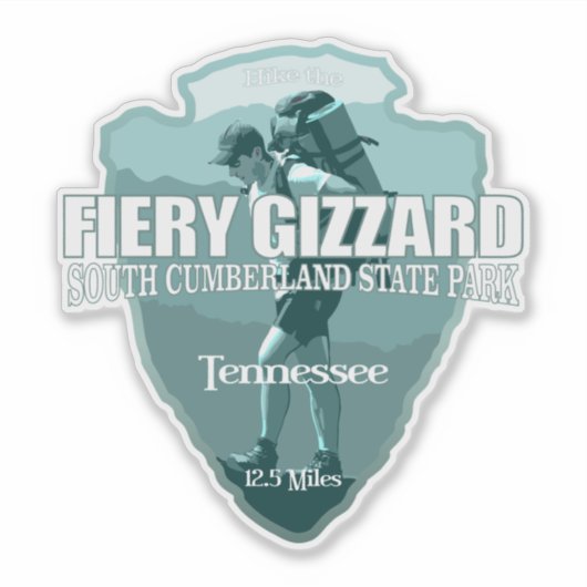 Fiery Gizzard (arrowhead T) Sticker (Voorkant)