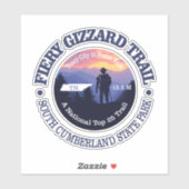 Fiery Gizzard Trail (rd2) Sticker (Vel)