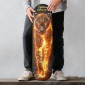 Fiery Glowing Cheetah Persoonlijk Skateboard