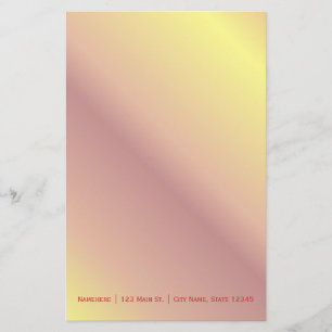 Fiery Gradient stationery Briefpapier