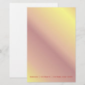 Fiery Gradient stationery Briefpapier (Voorkant / Achterkant)