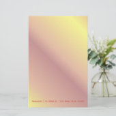 Fiery Gradient stationery Briefpapier (Staand voorkant)