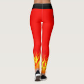 Fiery Gym Aerobe Fitness Yoga Workout Leggings (Achterkant)