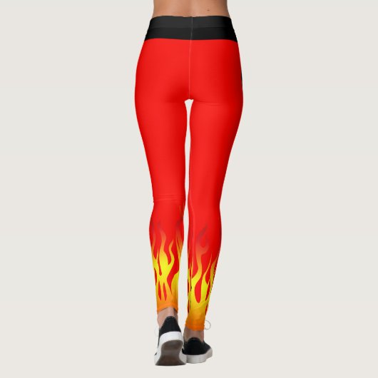 Fiery Gym Aerobe Fitness Yoga Workout Leggings (Achterkant)