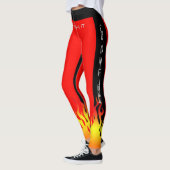 Fiery Gym Aerobe Fitness Yoga Workout Leggings (Links)