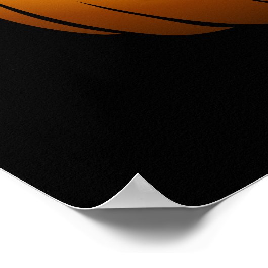 Fiery Halloween Pumpkin Poster (Hoek)