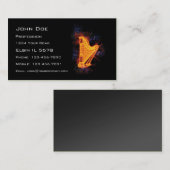 Fiery Harp Visitekaartje (Voorkant / Achterkant)