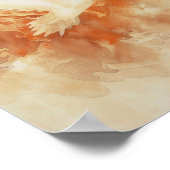 Fiery Holy Spirit Christelijke Waterverf muurkunst Poster (Hoek)